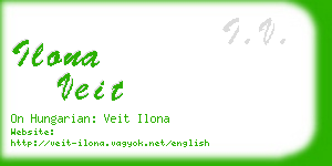 ilona veit business card